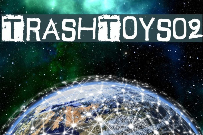 TrashToys02 Font examples