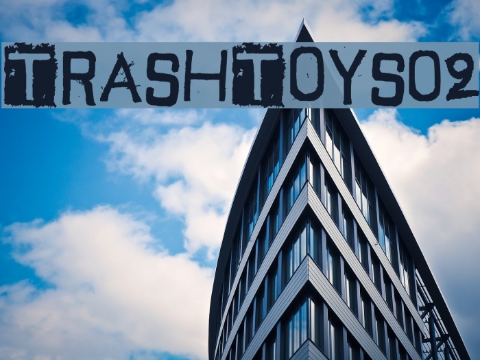 TrashToys02 Font examples