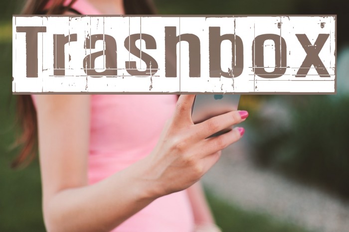 Trashbox Font examples