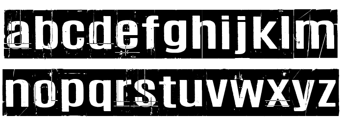 Trashbox Font LOWERCASE