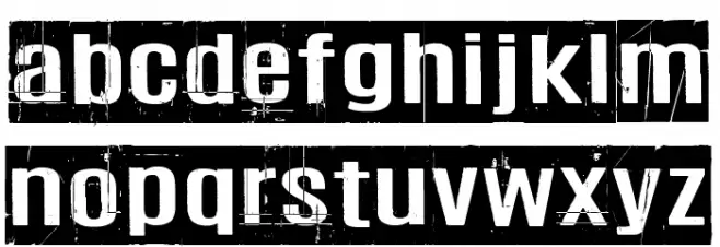 Trashbox Font LOWERCASE