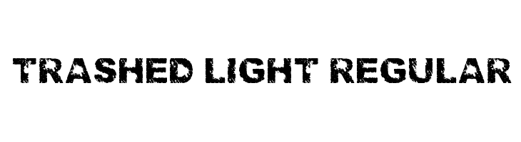 Trashed light Regular  フリーフォントのダウンロード