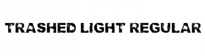 Trashed light Regular  नि: शुल्क फ़ॉन्ट्स डाउनलोड