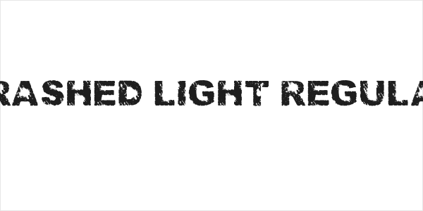 Trashed light Regular Logo