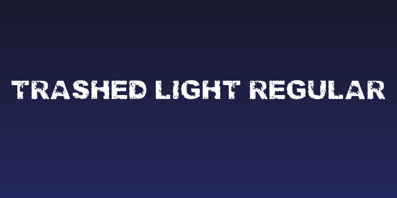 Trashed light Regular Social Header