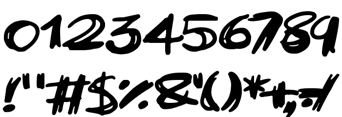 Trashtalk Font OTHER CHARS