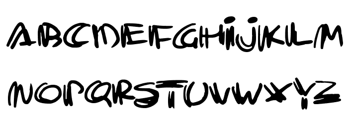 Trashtalk Font LOWERCASE