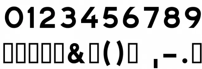 TratexVit Font OTHER CHARS