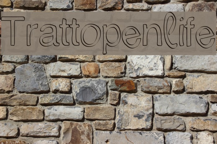 Trattopenlife Font examples