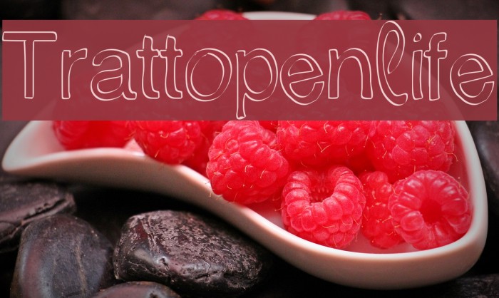 Trattopenlife Font examples