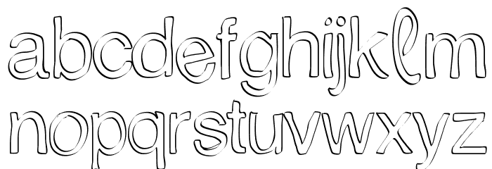 Trattopenlife Font LOWERCASE