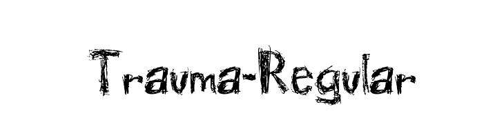 Trauma-Regular  नि: शुल्क फ़ॉन्ट्स डाउनलोड
