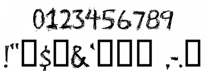 Trauma-Regular Font OTHER CHARS