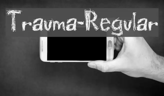 Trauma-Regular Font examples