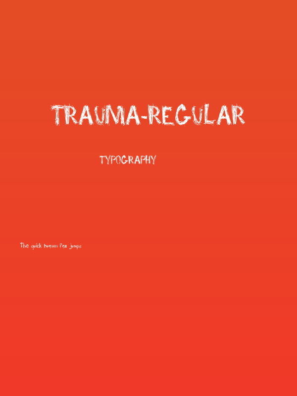 Trauma-Regular Poster