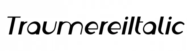 Traumerei Italic  Скачать бесплатные шрифты