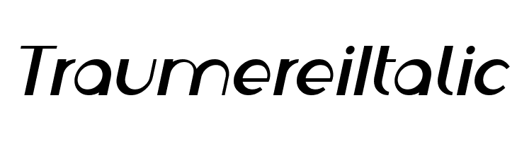 Traumerei Italic  baixar fontes gratis