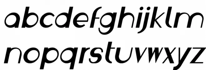 Traumerei Italic फ़ॉन्ट लोअरकेस