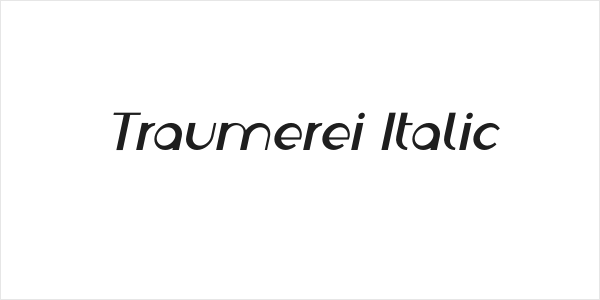 Traumerei Italic Logo