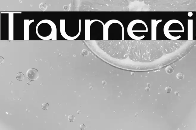 Traumerei Font examples