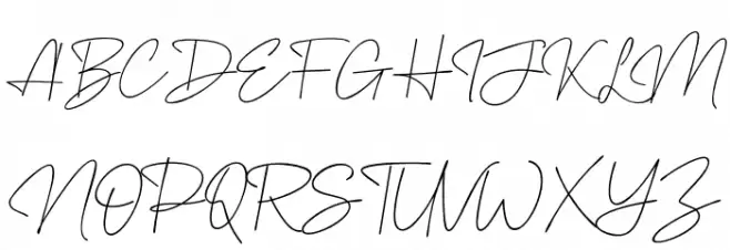 Travel Ballad Font UPPERCASE