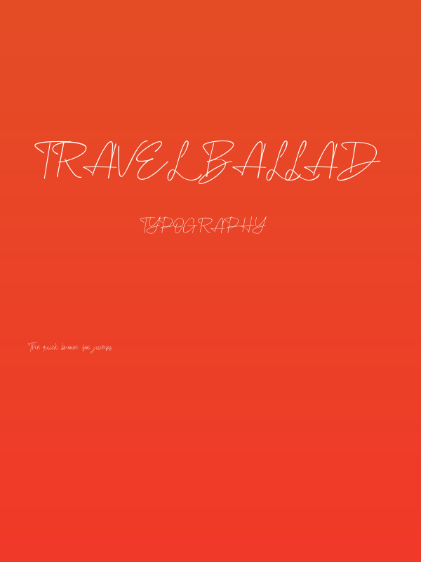 Travel Ballad Poster