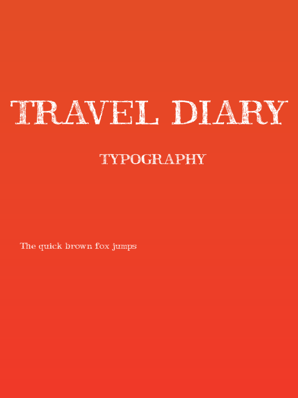 Travel Diary Poster