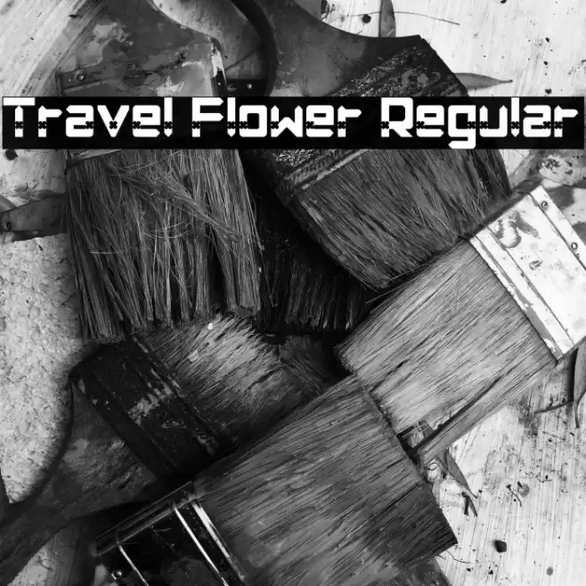 Travel Flower Regular Font examples