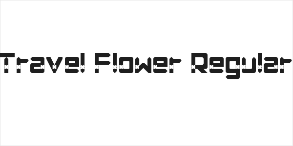 Travel Flower Regular Logo
