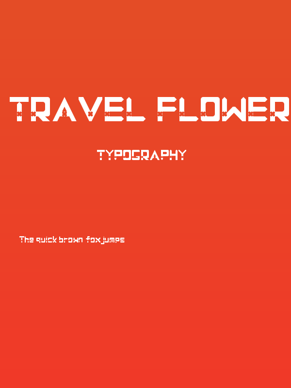 Travel Flower Regular Poster