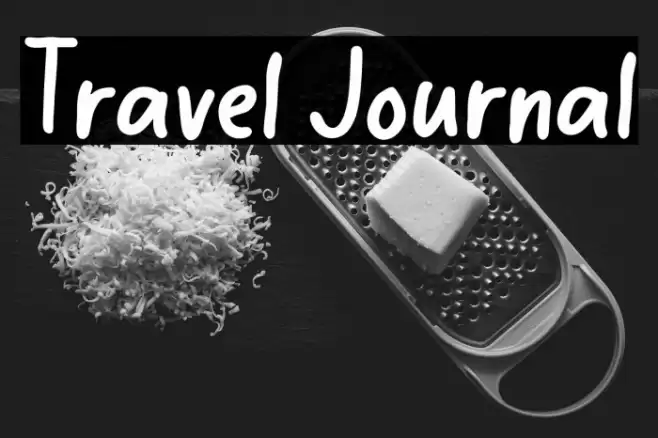 Travel Journal 字体 examples
