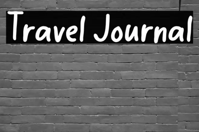 Travel Journal 字体 examples