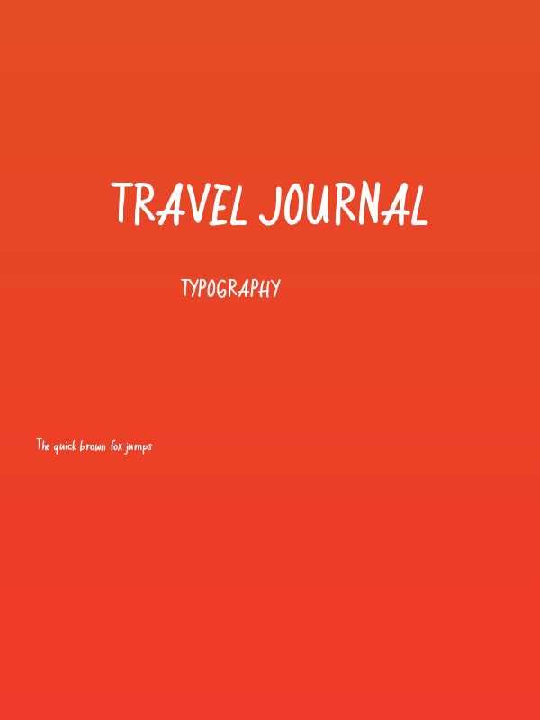 Travel Journal Poster