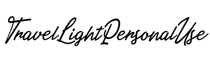 Travel Light Personal Use   font caratteri gratis