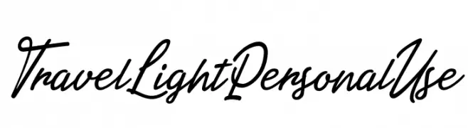 Travel Light Personal Use   baixar fontes gratis