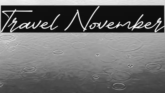 Travel November Font examples