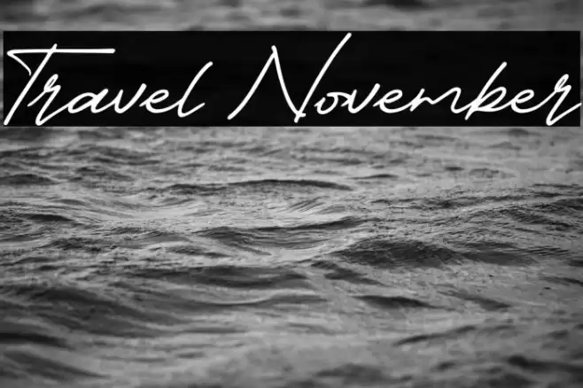 Travel November Font examples