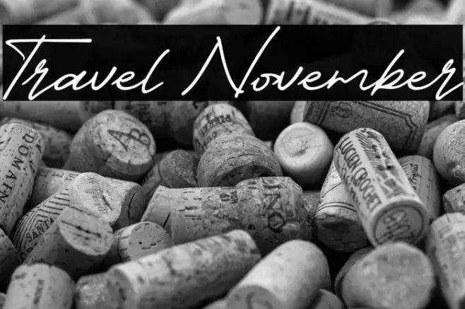 Travel November Font examples