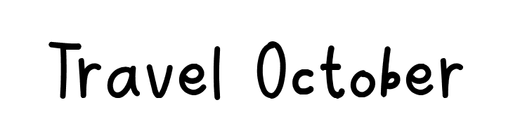 Travel October  Fuentes Gratis Descargar