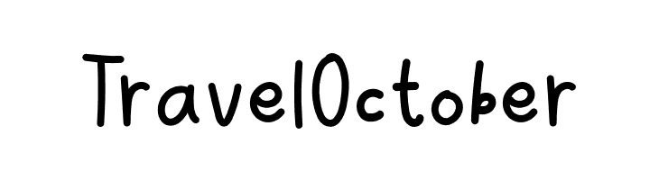 Travel October  Frei Schriftart Herunterladen