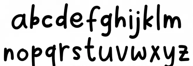 Travel October Font LOWERCASE