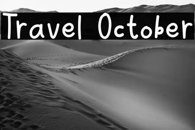 Travel October Font examples