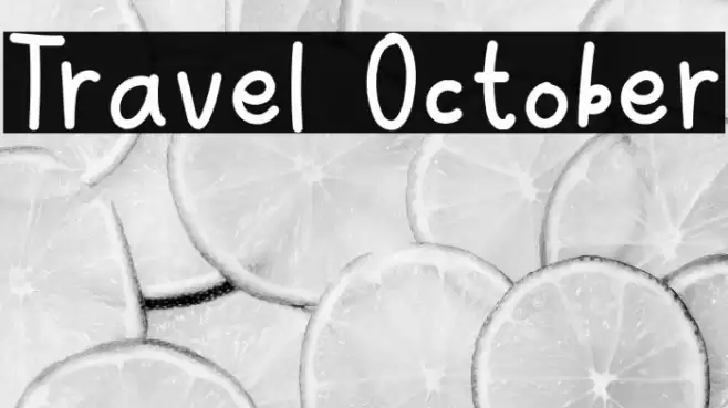 Travel October Font examples