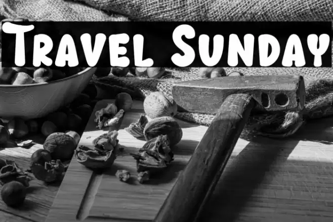 Travel Sunday Font examples