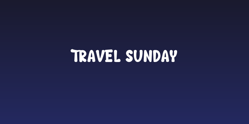 Travel Sunday Social Header