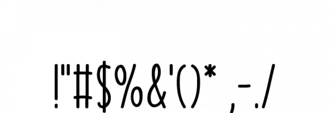 Travel Font OTHER CHARS