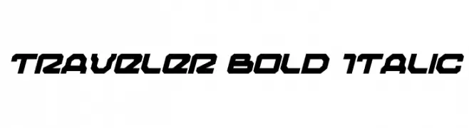 Traveler Bold Italic  font caratteri gratis