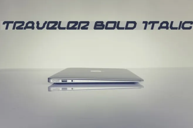 Traveler Bold Italic Example 3