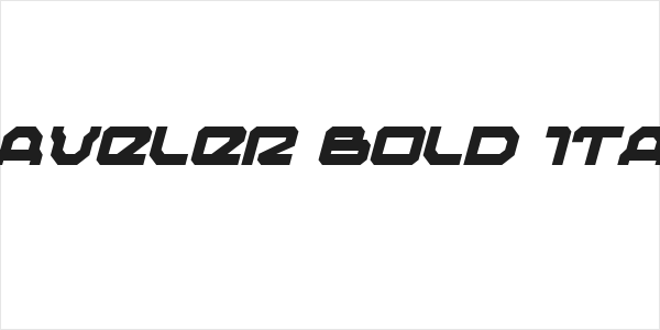 Traveler Bold Italic Logo