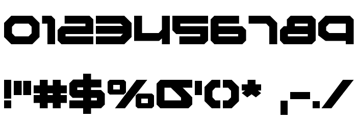 Traveler Bold Font OTHER CHARS